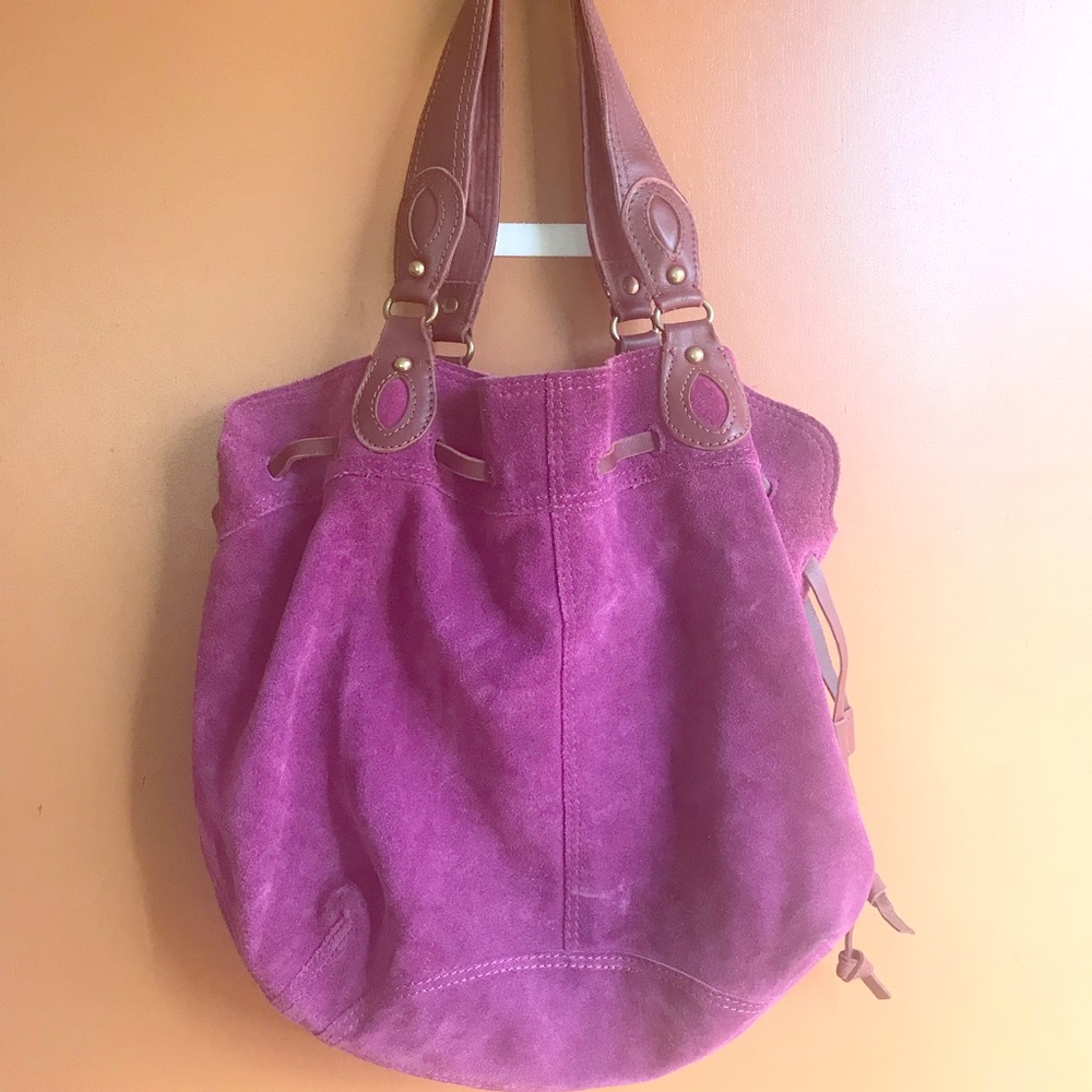 Lucky brand purse, suede